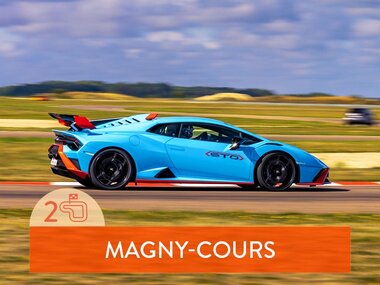 Stage de pilotage : 2 tours sur le circuit de Magny-Cours en Lamborghini Huracán STO