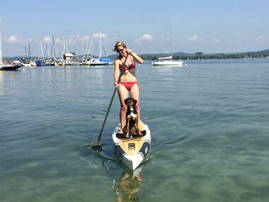4 Stunden SUP-Verleih auf dem Bodensee für 1