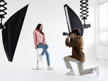 1 Stunde professionelles Indoor-Fotoshooting in Augsburg nach Wahl