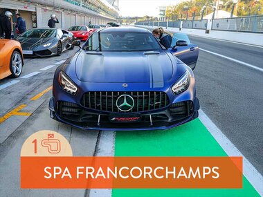 1 ronde racen op het circuit van Spa-Francorchamps in een Mercedes AMG GT R Pro