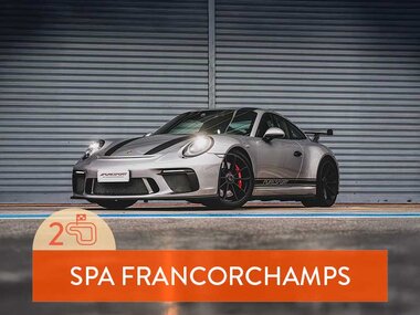 2 rondes racen op het circuit van Spa-Francorchamps in een Porsche 911 GT3