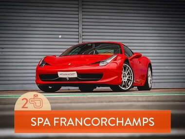 2 rondes racen op het circuit van Spa-Francorchamps in een Ferrari F458 Italia