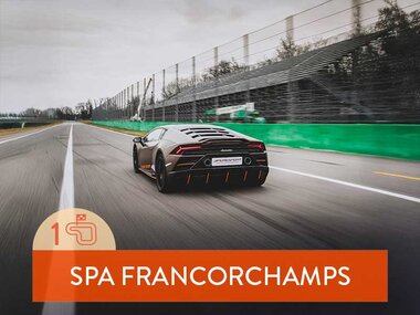 1 ronde racen op het circuit van Spa-Francorchamps in een Lamborghini Huracán Tecnica