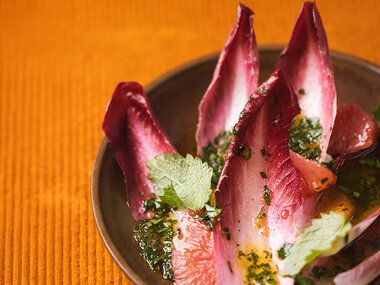 2-retters frokost hos Restaurant Odette for 2