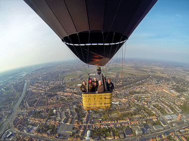 La Flandre-Orientale vue d’en haut : vol en montgolfière avec champagne pour 2