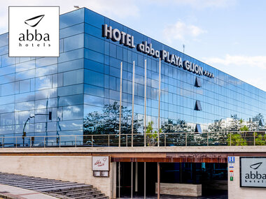 1 noche con cena y botella de vino en Abba Playa Gijón Hotel 4* SUP