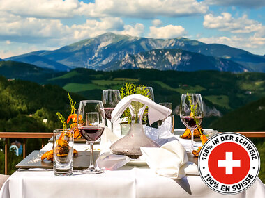 Esclusiva pausa di gusto: 1 notte con cena in hotel 4* in Svizzera