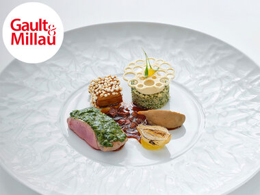 Menù di tre portate Gault & Millau con abbinamento vini a Lucerna