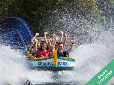 Europa-Park 2026 in famiglia: 1 ingresso adulto e 1 ingresso bambino per una giornata in bassa stagione
