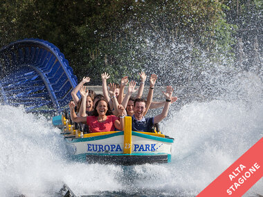 Europa-Park 2026 in famiglia: 1 ingresso adulto e 1 ingresso bambino per una giornata in alta stagione