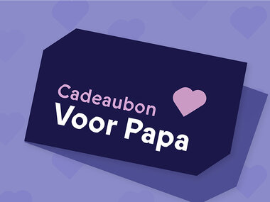 Cadeaukaart voor papa - € 100