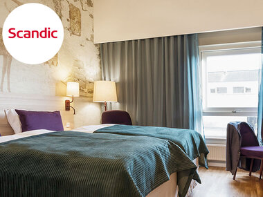 1 natt på Scandic Aalborg Öst, vid Limfjorden