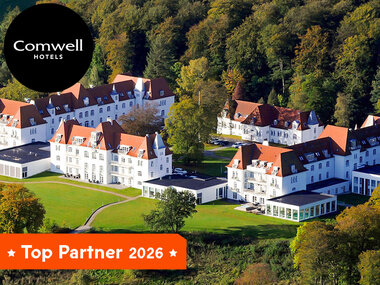Comwell Kellers Park 5 stjärnor: 1 natt i spa-hotell med spa-tillgång och 3-rättersmiddag