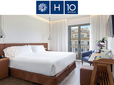 H10 Universitat 4*: Barcelona: 1 noche con desayuno para 2