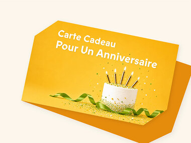 Carte cadeau joyeux anniversaire