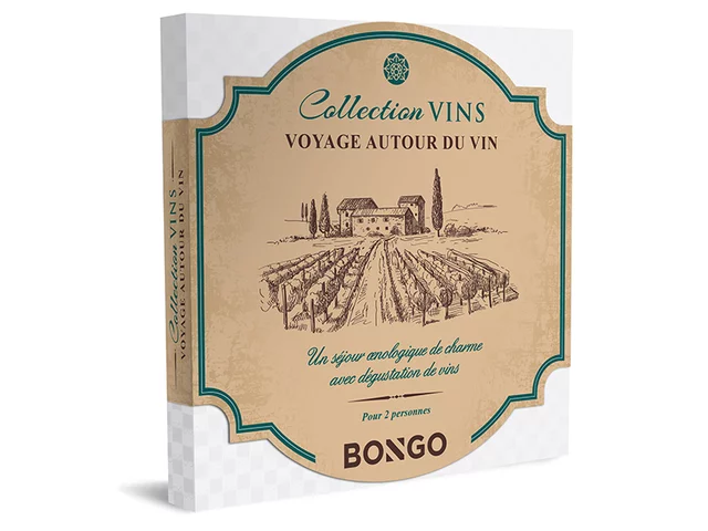 Coffret cadeau Voyage autour du vin - Bongo