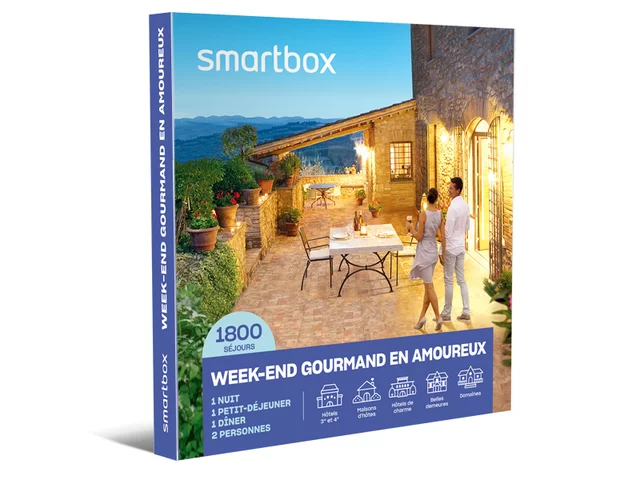 Coffret cadeau Week-end gourmand en amoureux - Smartbox