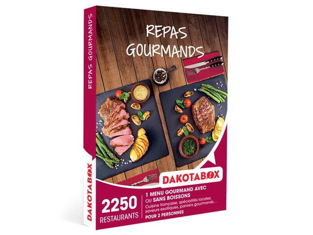 Coffret cadeau Repas gourmands - Dakotabox